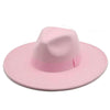 Fashionable Fedora Hats Women Wide Brim Dress Caps Women's Fedora Hats Elegant Wide Brim Fedora Hat Wedding Men Hat Warm Retro Style Belt 56-58cm by Stevvex
