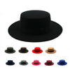 One Size Winter Autumn Cotton Women Men Fedoras Lady Retro Wide Brim Hat Belt Fedora Hat Top Lightweight Caps Everyday Wear Hats Summer Sun Hat by Stevvex