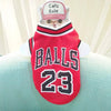 Mesh Basketball Uniform Jersey for Dog Cat Pet by Furr Baby Gifts