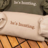 He's Hunting Embroidered Sweatshirt, Hunting Season Wife Hoodie, Gift for Hunters, Hunting Lover Sweater by Dog Mom Hat
