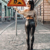 Leather Joggers for Women