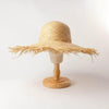 New Handmade Women Straw Sun Hats Large Wide Flat Top Wide Hat Beach Hat Lady Holiday Sun Protection Hat Girls Quality Natural Outdoor Sun Caps For Holiday Vintage Design Hat by Stevvex