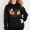 "Hoe Hoe Hoe" Holiday Hoodie – Classic Christmas Slogan Pullover by Dog Mom Hat