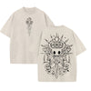 Hollow Knight Game Graphic Washed Unisex Tee – Oversized Vintage Gamer T-shirt