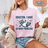 Houston I Have So Many Problems Raccoon Comfort Colors T-Shirts by Adorb Custom Tees