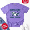 Houston I Have So Many Problems Raccoon Comfort Colors T-Shirts by Adorb Custom Tees