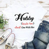 Hubby & Wifey Definition Couple T-shirt by Adorb Custom Tees