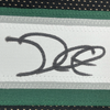 Framed Autographed/Signed Jalen Hurts 35x39 #1 Philadelphia Black Football Jersey JSA COA
