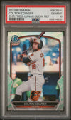 Graded 2023 Topps Bowman Colton Cowser #BCP144 Chrome Prospects Lunar Glow Refractor Rookie RC Baseball Card PSA 10 Gem Mint
