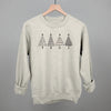Christmas Tree Doodles (Black) by Ivy + Cloth