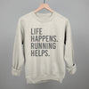 Life Happens. Running Helps. by Ivy + Cloth