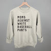 Moms Against White Baseball Pants by Ivy + Cloth
