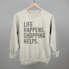 Life Happens. Shopping Helps. by Ivy + Cloth