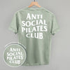 Anti Social Pilates Club (White) (Back Print) by Ivy + Cloth