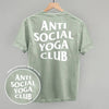 Anti Social Yoga Club (White) (Back Print) by Ivy + Cloth