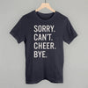 Sorry Can't Cheer Bye