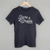 Stars & Stripes White Script by Ivy + Cloth