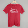 Stars & Stripes White Script by Ivy + Cloth