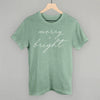 Merry And Bright White Script by Ivy + Cloth