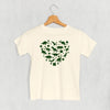 Clovers + Dinosaurs Heart (Kids) by Ivy + Cloth