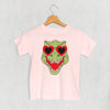 Dino Heart Glasses (Green) (Kids) by Ivy + Cloth