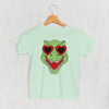 Dino Heart Glasses (Green) (Kids) by Ivy + Cloth