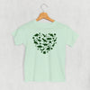 Clovers + Dinosaurs Heart (Kids) by Ivy + Cloth
