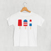 Red White & Blue Popsicles (Kids) by Ivy + Cloth