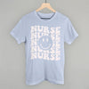 Retro Nurse Smiley (Repeated) by Ivy + Cloth