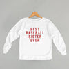 Best Baseball Sister Ever (Kids) by Ivy + Cloth