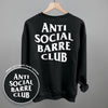 Anti Social Barre Club (White) (Back Print) by Ivy + Cloth