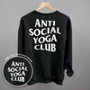 Anti Social Yoga Club (White) (Back Print)