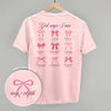 God Says I Am (Pink Bows) (Back Print) by Ivy + Cloth