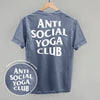 Anti Social Yoga Club (White) (Back Print)
