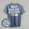 Anti Social Pilates Club (White) (Back Print) by Ivy + Cloth
