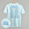 Enjoy The Little Things List (Back Print) by Ivy + Cloth