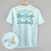 Weekend Forecast- Boating and Drinking (Back Print) by Ivy + Cloth
