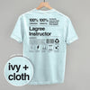 Lagree Instructor Nutrition Facts (Back Print) by Ivy + Cloth