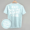 Anti Social Barre Club (White) (Back Print) by Ivy + Cloth
