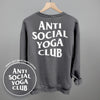 Anti Social Yoga Club (White) (Back Print)