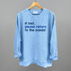 If Lost, Please Return To The Ocean (Text Only) by Ivy + Cloth