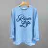River Life (Distressed Script) by Ivy + Cloth