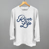 River Life (Distressed Script) by Ivy + Cloth