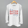 Hey Batter Batter Swing (Red + Navy) by Ivy + Cloth