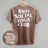 Anti Social Yoga Club (White) (Back Print)