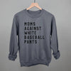 Moms Against White Baseball Pants by Ivy + Cloth