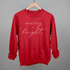 Merry And Bright White Script by Ivy + Cloth