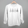 Christmas Tree Doodles (Black) by Ivy + Cloth