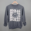 Retro Nurse Smiley (Repeated) by Ivy + Cloth