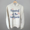 Happiest At The Ballpark Navy Script